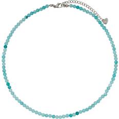 Lapis Necklaces Vehhe Bead Necklace Lapis Lazuli Natural Stone - Color Fast