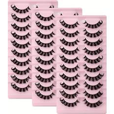 Makeup Temu Strip Lashes D Fake Natural Look Fluffy Volume - 30pairs