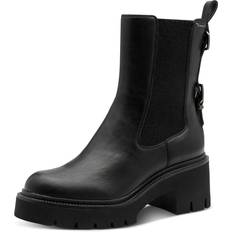 Blokhæl - Imiteret læder Chelsea boots Tamaris Chelsea Boots - Sort
