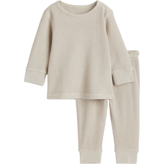 H&M Baby Waffled Cotton Set - Beige