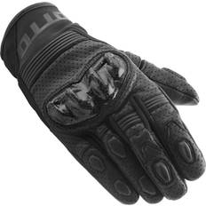 Perforated Motorcycle Gloves - Black