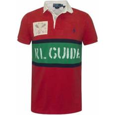 Ralph Lauren Mens Red Short-sleeved Rugby Polo Shirt