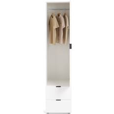Habitat Clothing Storage Habitat Zeke 1 Door 2 Drawer White Wardrobe