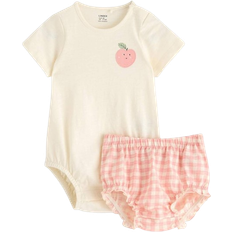 Lindex Bodysuit & Bloomers Set - White (3006939-6728)
