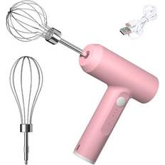 Pink Milk Frothers Aihontai Electric Milk Frother WIRLSWEAL 3 Speeds