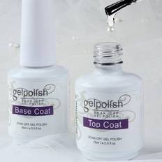Shein 2pcs 15ml Top Coat And Base Coat Nail Polish Set 2-pack