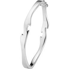 Georg Jensen Fusion Center Bangle Vitguld Armring 18 k Vitt Guld