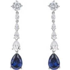 Tourmaline Jewellery Latelita Bardot Tanzanite Drop Earrings - Silver