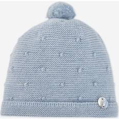 Boys Beanies Baby Boys Pale Blue Knitted Wool Bobble Hat - Blue