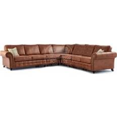 7 seater corner sofa Furnishings For Less UK Tan Chesterfield 7 Seater L Shape Corner Sofa