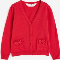 Solid Colours Cardigans Children's Clothing H&M Cotton School Cardigan - Bright Red (1167345004)