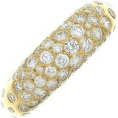 Women - Yellow Rings Chaumet Womens Grains De Caviar Anneau Ring Diamond - Metallics