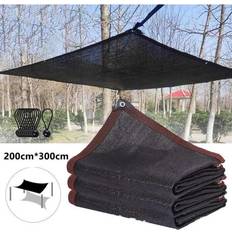 Shade Sail Handmade Rectangular 2M x 3M Black