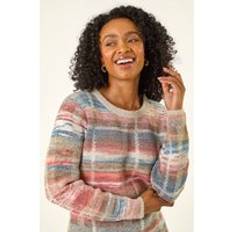 Checkered Jumpers Roman Petite Check Knit Jumper - Blue