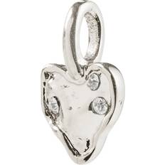Pilgrim Silver Berlocker & Hängen Pilgrim Charm Mini Hjerte Vedhæng - Sølvbelagt