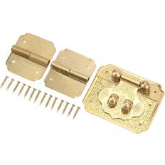 Box Lock Buckle Hinges Set Rustproof Brass