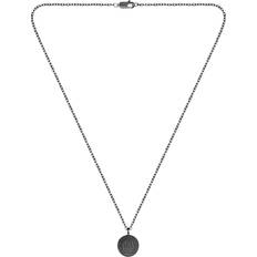 Metal - Sort Halskæder BOSS Black Plated Necklace Double B Monogram Medallion
