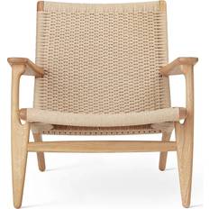 Carl Hansen & Søn CH25 Oiled Oak/Natural Lounge Chair 73cm
