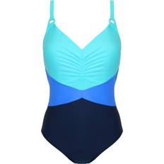 Brighton V Neck Tummy Control Swimsuit - Navy/Blue