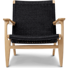 Carl Hansen & Søn CH25 Oak Laquer/Black Lounge Chair 73cm
