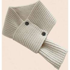 Multicoloured Scarfs Children's Clothing Shein Kids Knitted Button Windproof Neck Gaiter - Warm Comfortable