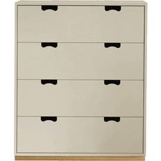 Chest of drawers Asplund Snö A Dark Sand/Oak Base Chest of Drawer 90x109cm