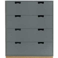 Asplund Snö A Storm Grey/Oak Base Chest of Drawer 90x109cm