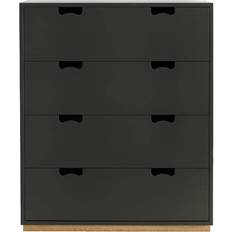 Asplund Snö A Taupe/Oak Base Chest of Drawer 90x109cm