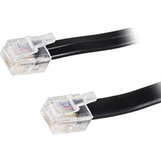 Kabel rj12 Deltaco Flat RJ12-RJ12 5m