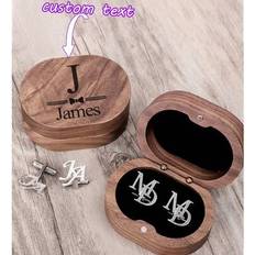 Multicoloured Cufflinks Shein Personalized Initial Stainless Steel Cufflinks - Customizable