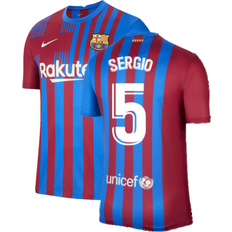 Nike Barcelona Home Shirt Sergio 5 Blue Polyester