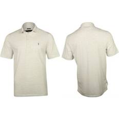 Polo Ralph Lauren Grey Polo Shirts Polo Ralph Lauren Golf Simple Stripe Cotton Shirt - White Light Grey