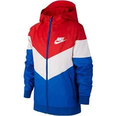 Nike Röda Ytterkläder Nike Kids Patchwork Casual Hooded Jacket - Red White Blue