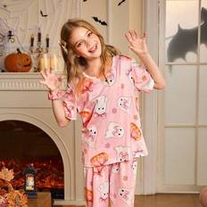 Pyjamases on sale Shein Halloween Cute Sweet Girls Pajamas