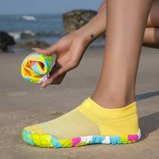 Yellow Water Shoes Shein Barefoot Friendly Water Shoes Soft-Soled