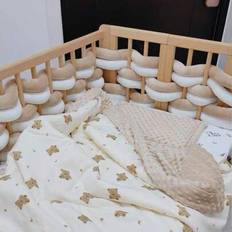 Polyester Bumpers Kid's Room Shein Braided Crib Bumper Pad Soft Cushion