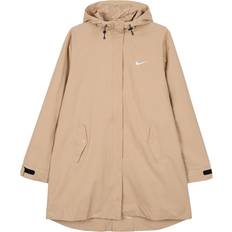 Nike Logo Woven Parka Jacket - Brown