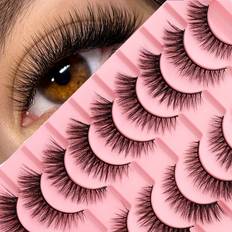 Makeup Temu Mink Natural Thick Dramatic Eyelashes - 10 Pairs