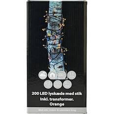 Orange Lyskæder Halloween Med 200 LED Lys Orange Lyskæde