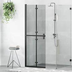 vidaXL Walk-in Duschvägg Svart Mörk Genomskinlig 70 x 190 cm
