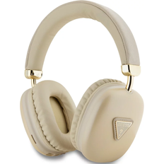 Guess Over-Ear Hörlurar Guess Saffiano Triangel Logo Over-Ear Trådlösa Hörlurar Guld