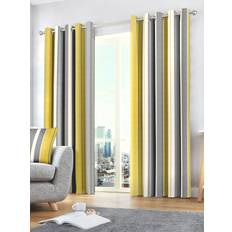 Stripes Curtains & Accessories Fusion Whitworth Stripe Mustard 168x137cm