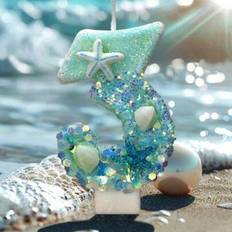 Shein Ocean Beach Starfish Theme Number 0-9 Candles