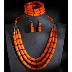 Multicoloured - Women Jewellery Sets Shein Handmade Beaded Multi-Layer Necklace 1 Bracelet 1 Pair - Women