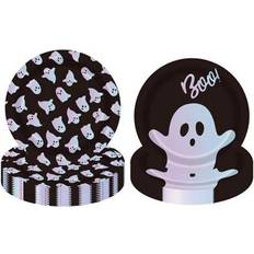 Shein Black Halloween Paper Plates Set 9 Inch