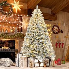 6ft Snow Flocked Artificial 250 Lights