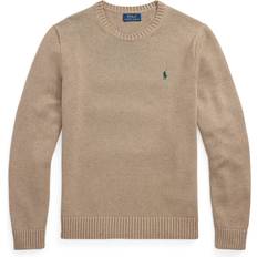 Polo Ralph Lauren Ventilerande Tröjor Polo Ralph Lauren Tröja Brokad Cotton Crew Neck Sweater - Bronze Melange