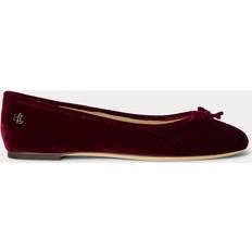 Lila Lågskor Lauren Ralph Lauren Ballerina Jayna III - Vinröd