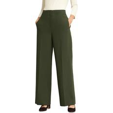 Hobbs Trousers & Shorts Hobbs Neava Wide Leg Trousers British Label - Yew Green