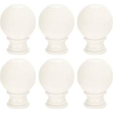 Plastic Curtains & Accessories Uxcell 6pcs Plastic Rhombic Curtain Rod 26-28mm Dia